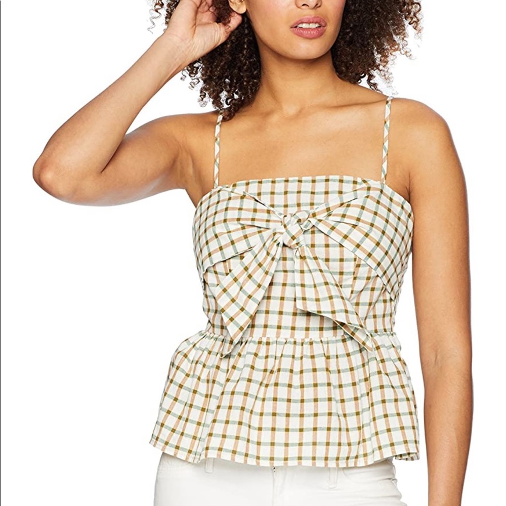 J.O.A. Tie front peplum too